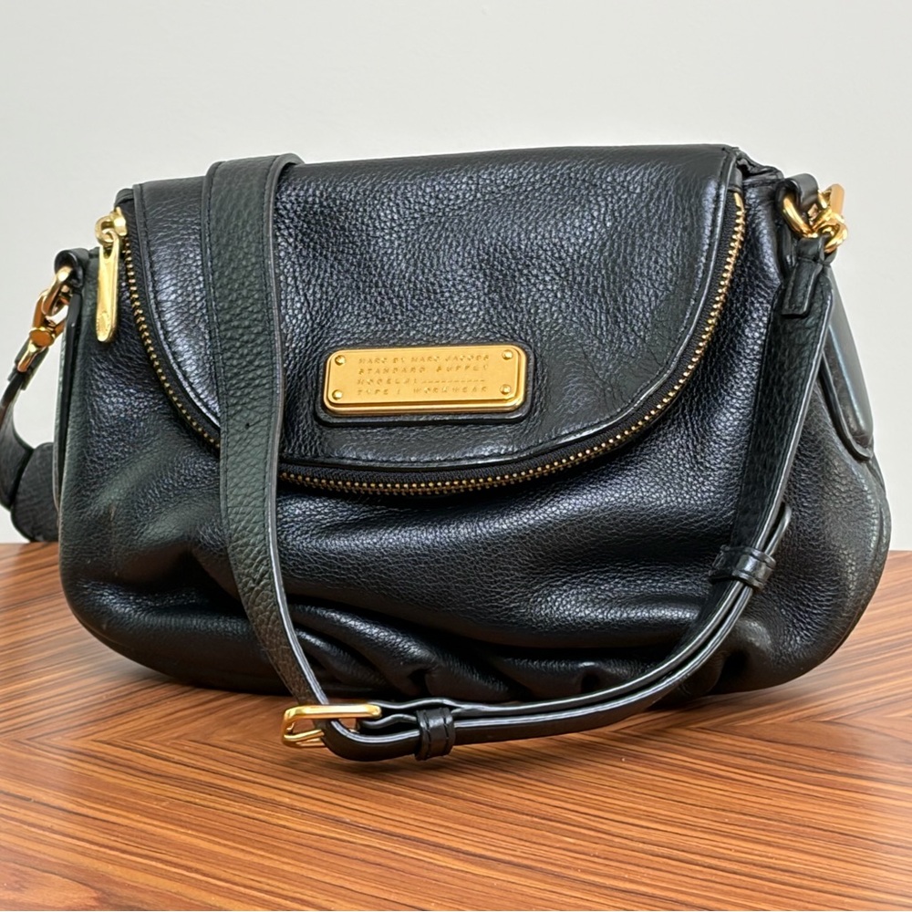 Marc Jacob Black Leather Crossbody Bag